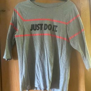 Nike mid sleeve Just Do It Shirt   Worn 1x